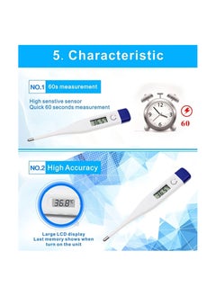 Excefore Digital Body Thermometer Oral Reliable and Highly Accurate Best Choice for All Ages Adults Kids Babies and Seniors Ideal for Family and Home Care (Blue) Brand:  - Image 4