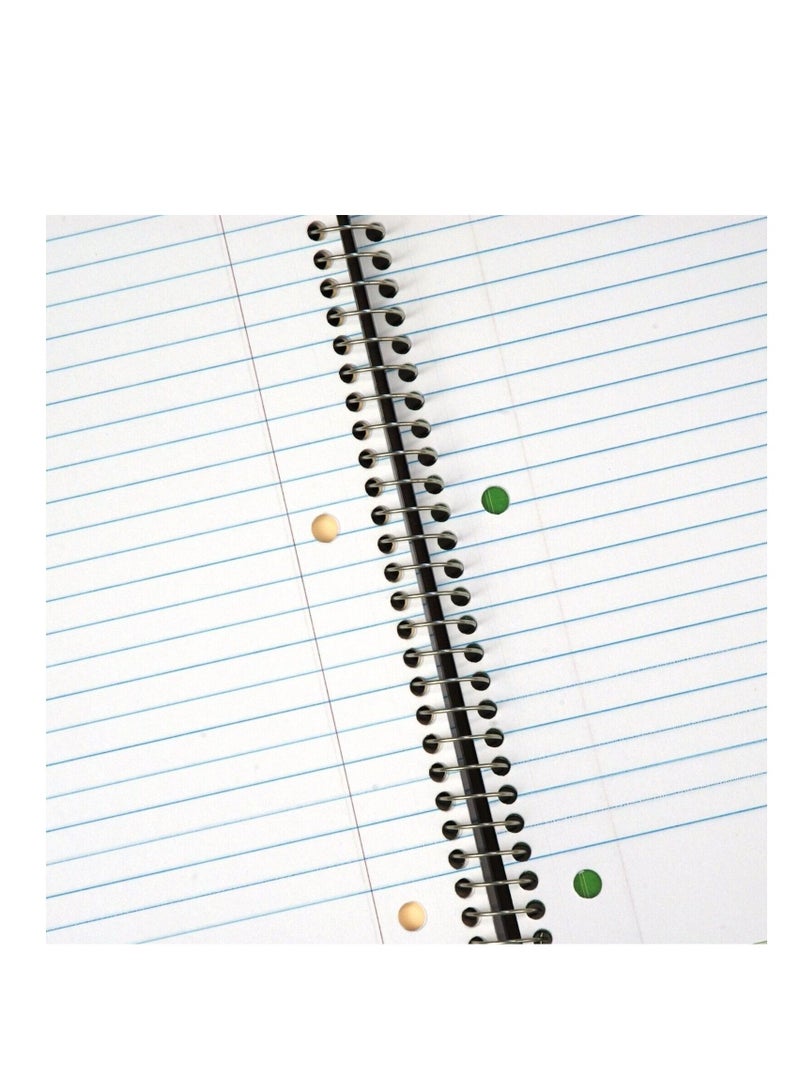 Exceed 1-Subject Single Line Spiral Notebook Black Cover - Image 2