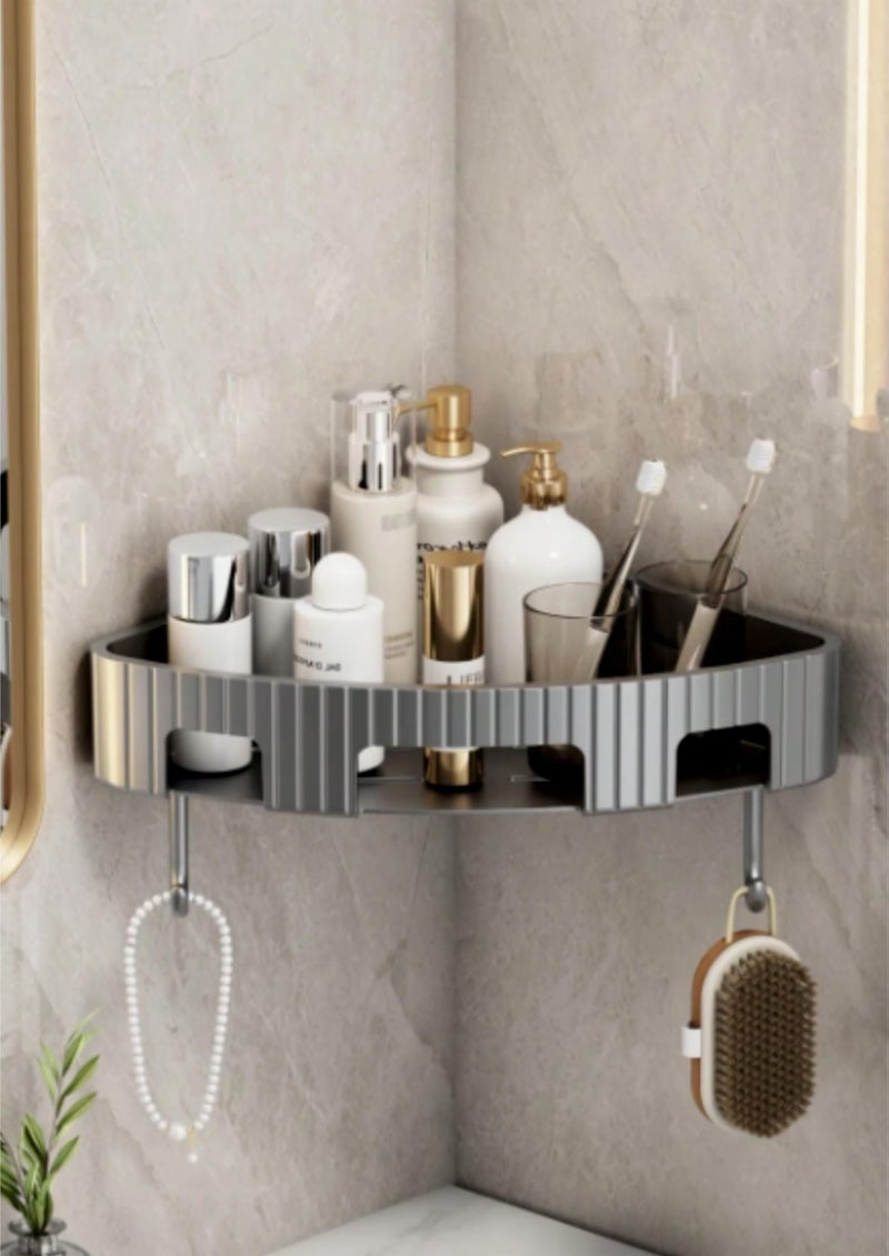 NAALSA - Delta 2Pc self Adhesive Bathroom Corner Shelf, Rack for Home and Kitchen Plastic (2) - Image 5