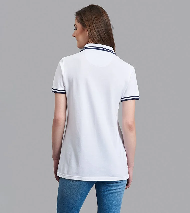 BEVERLY HILLS POLO CLUB  Uncomplicated Stretch Polo T-Shirt for Women | Best Price UAE