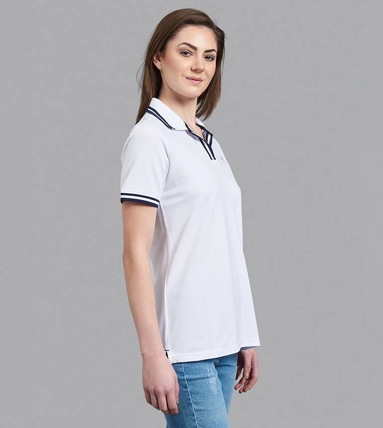 BEVERLY HILLS POLO CLUB  Uncomplicated Stretch Polo T-Shirt for Women | Best Price UAE