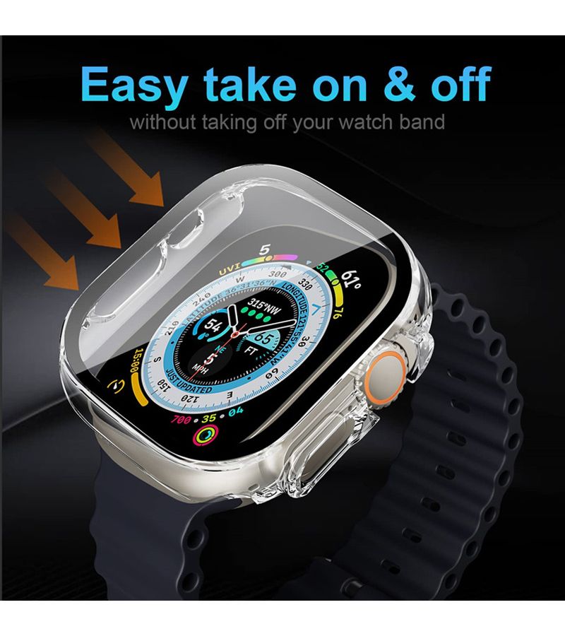 Three Black Shell Membranes Protective Case for Apple Watch Ultra 2 49mm - Image 2