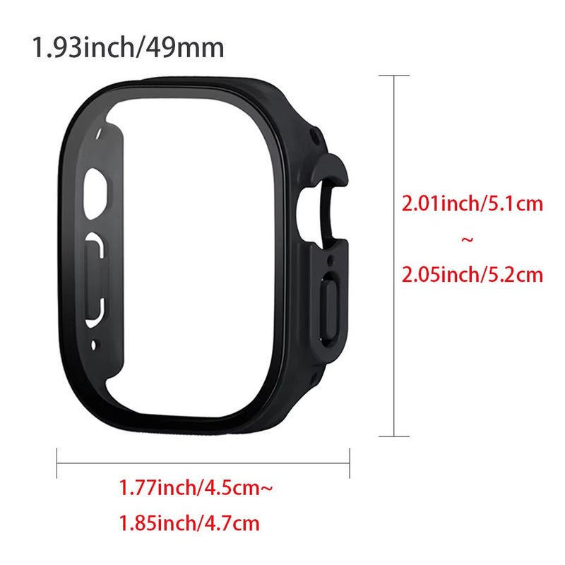 Three Black Shell Membranes Protective Case for Apple Watch Ultra 2 49mm - Image 4