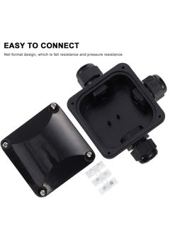 SYOSI صندوق توصيل خارجي Waterproof 5 قطع صندوق كهربائي بلاستيكي مقاوم للماء IP68 موصلات كابلات خارجية 3 طرق حماية موصل سلك الطاقة  - Image 2