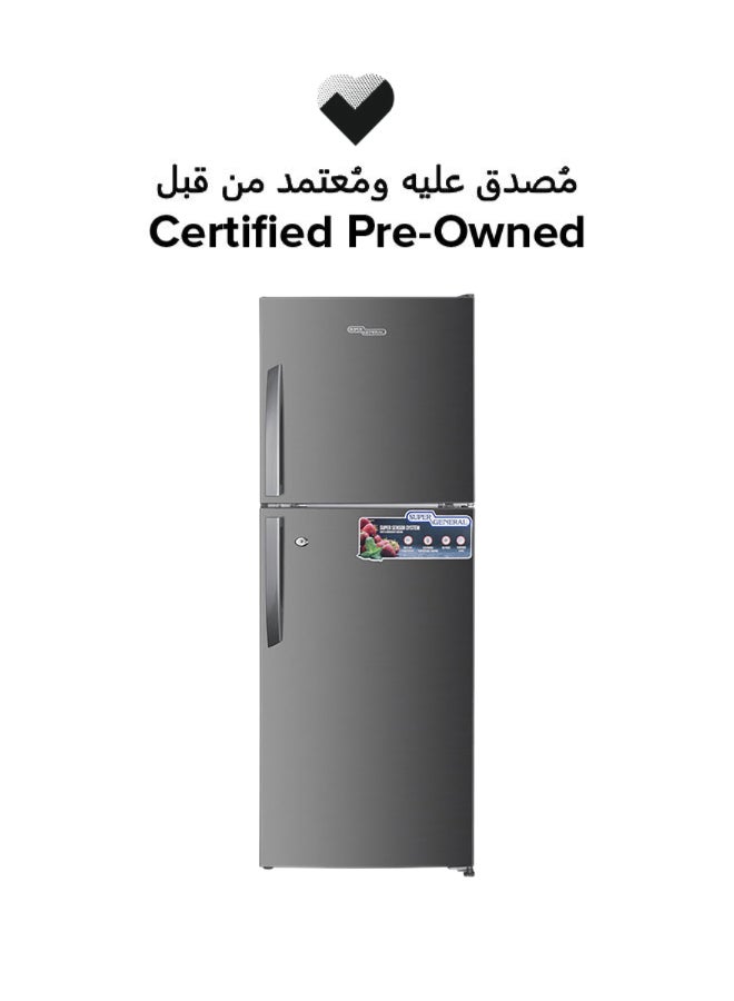 SUPER GENERAL Certified Pre Owned - SGR260NE 260L Double Door Refrigerator - Grey 260 L 220 kW SGR260NE grey - Image 1