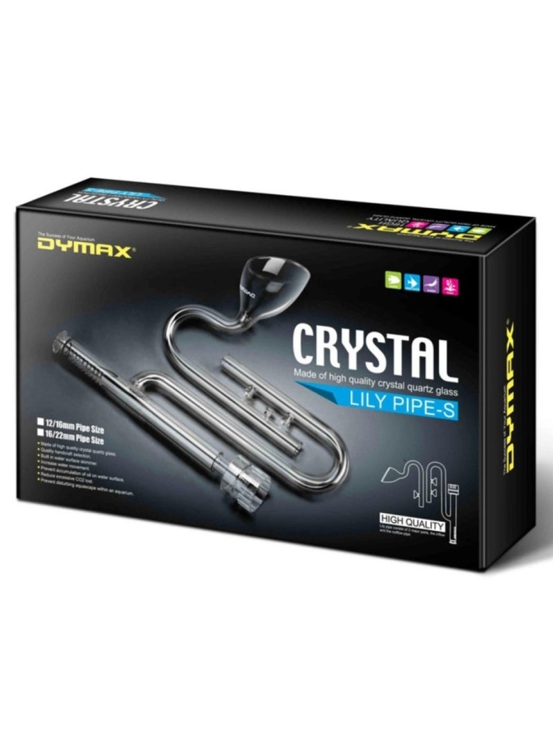 Dymax Crystal Lily Pipe w/ surface skimmer 12/16 mm