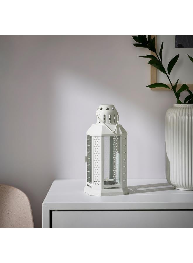 Green Tiger Lantern for tealight, in/outdoor, white, 22 cm - Image 3
