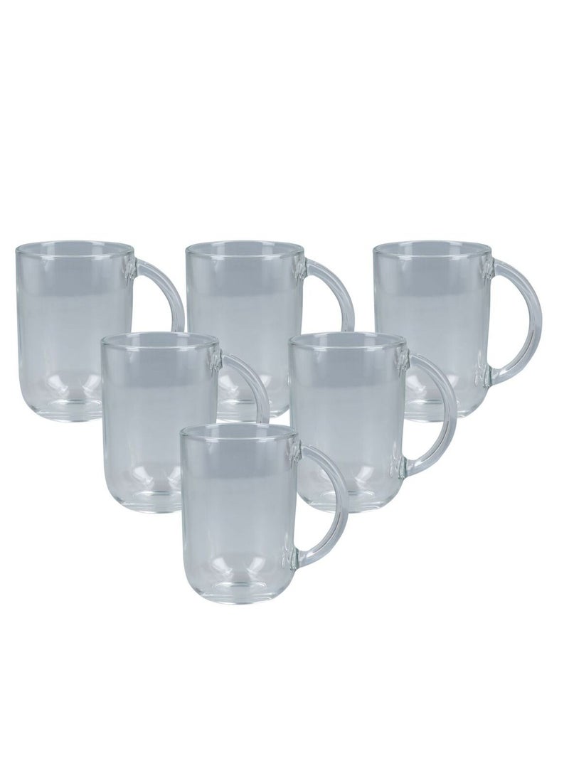 Luminarc 6-Piece Glass Coffee Mug Set Clear - Image 1