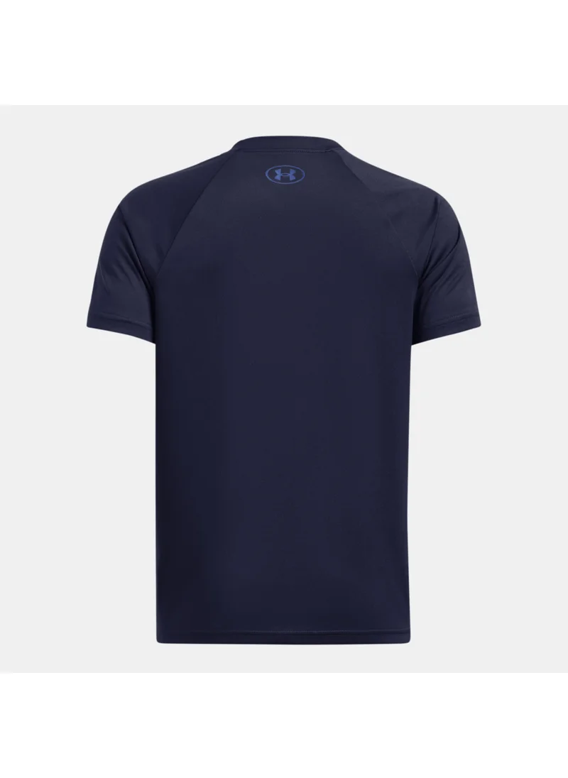 UNDER ARMOUR Kids' UA Tech Wordmark Logo Training T-Shirt