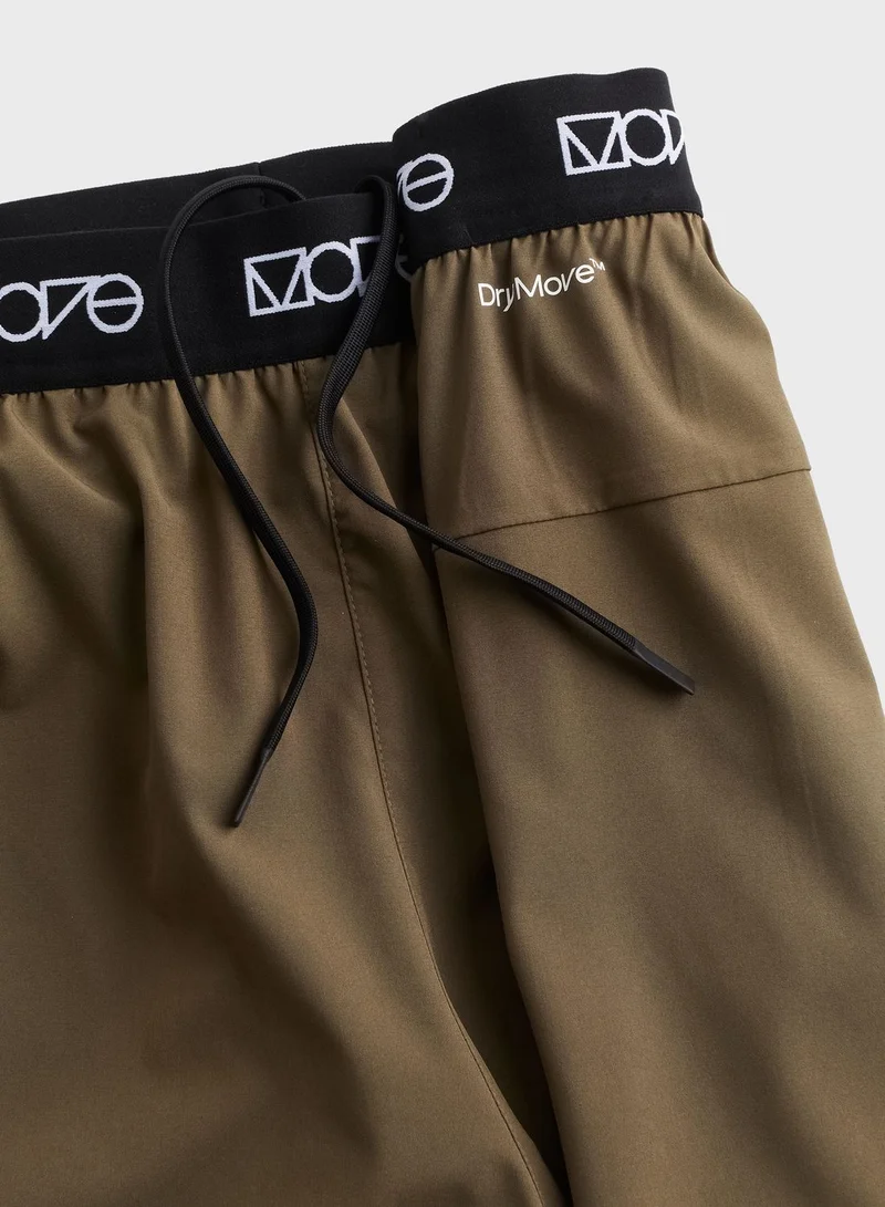 H&M DryMove™ Long 2-in-1 Sports Shorts