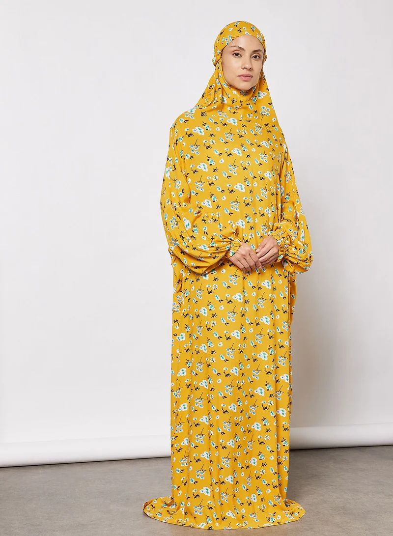 Hayat Praying Dress With Attached Veil