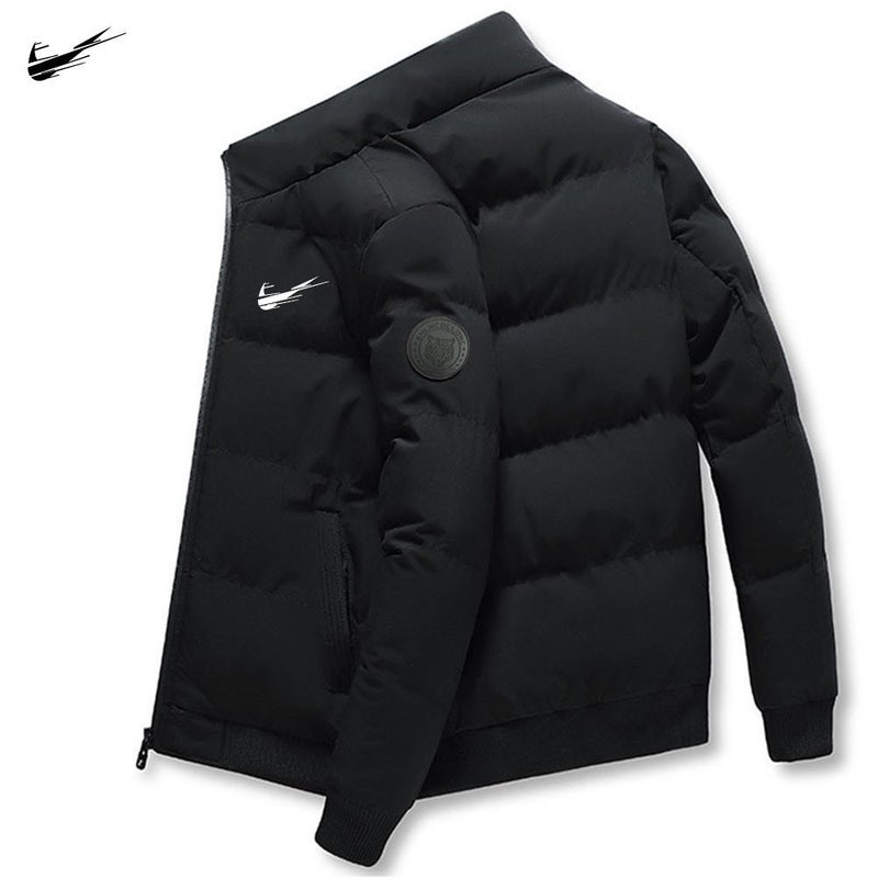 Men'S Winter Thickened Warm Clothing Trendy Brand New Style Stand Collar Cotton Jacket Fashionable Short Cotton Coat Korean Style Cotton Padded Jacket - Image 2