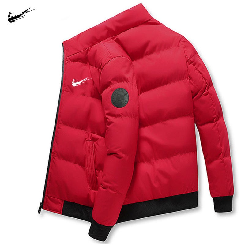 Men'S Winter Thickened Warm Clothing Trendy Brand New Style Stand Collar Cotton Jacket Fashionable Short Cotton Coat Korean Style Cotton Padded Jacket - Image 5
