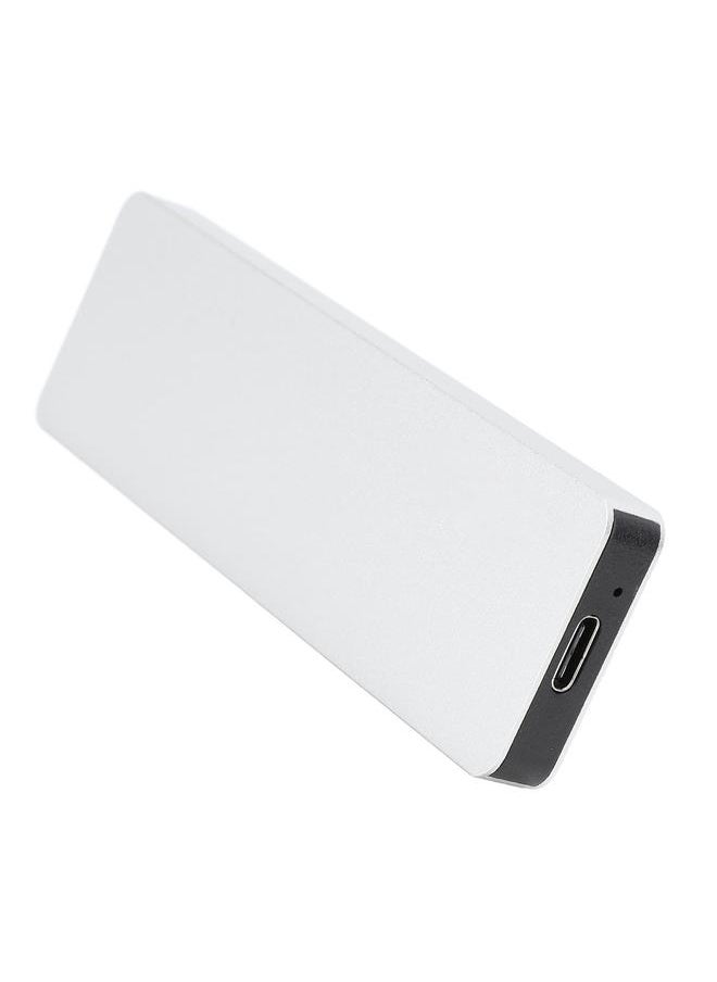 Thoraya - M.2 Nvme PCIE/NGFF SATA SSD Enclosure Dual Protocol SSD Enclosure Type-C Portable Aluminum Alloy Hard Drive Enclosure USB3.1 Gen2 High-Speed Transmission 10Gbps Tool-Free Hard Drive Enclosure with Type-C/A to Type-C Dual-Head Data Cable Silver - Image 1