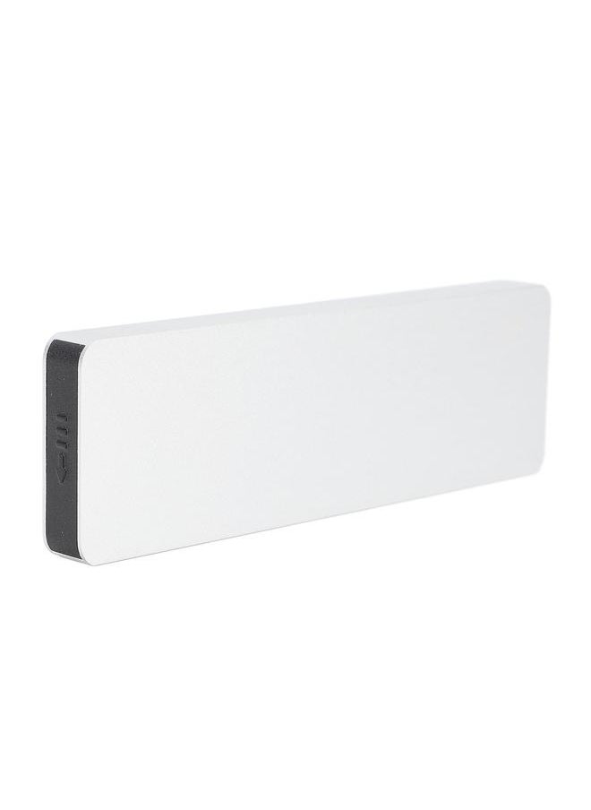 Thoraya M.2 Nvme PCIE/NGFF SATA SSD Enclosure Dual Protocol SSD Enclosure Type-C Portable Aluminum Alloy Hard Drive Enclosure USB3.1 Gen2 High-Speed Transmission 10Gbps Tool-Free Hard Drive Enclosure with Type-C/A to Type-C Dual-Head Data Cable Silver  - Image 2