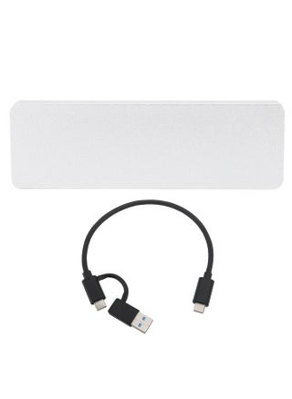 M.2 Nvme PCIE/NGFF SATA SSD Enclosure Dual Protocol SSD Enclosure Type-C Portable Aluminum Alloy Hard Drive Enclosure USB3.1 Gen2 High-Speed Transmission 10Gbps Tool-Free Hard Drive Enclosure with Type-C/A to Type-C Dual-Head Data Cable Silver - pzsku/ZF18975C59BA94E15DE28Z/45/1746217754/5ce4fd03-891e-4867-a712-2f43022ac0bf