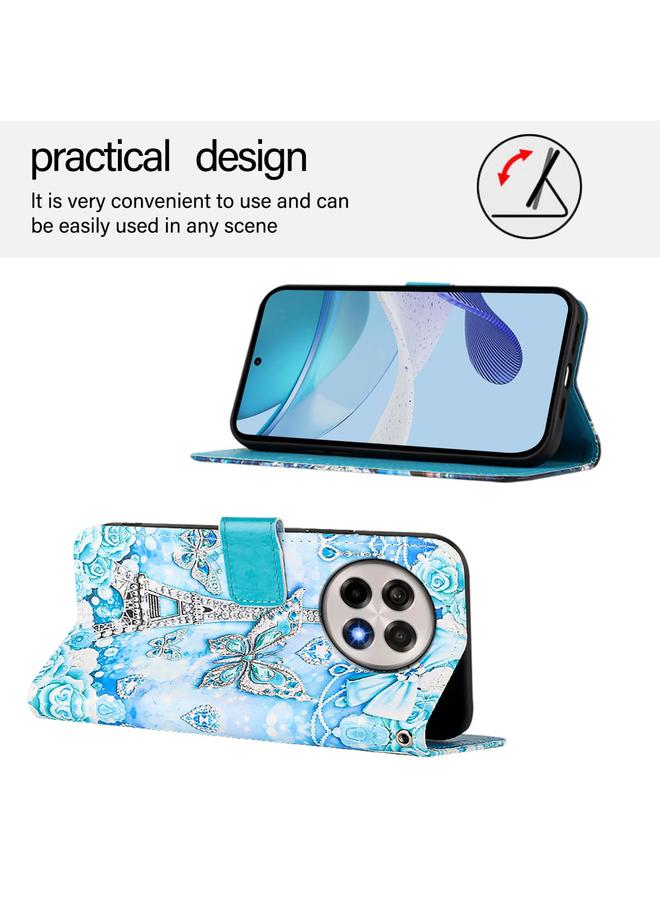 S-TOP Case For OnePlus 13R / Ace 5 / 5 Pro Colored Drawing Pattern Plain Weave Leather Phone Case - Image 4