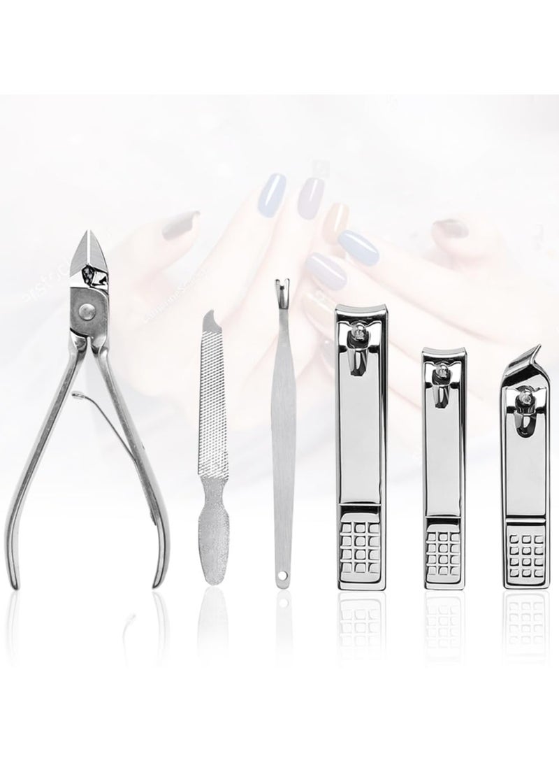 ATRJSZ Yougai Nail Clippers set for Men and Womens Gift Manicure Set 19 Pieces Stainless Steel Manicure Kit,Nail Care Tools with Luxurious Travel Case  - Image 3