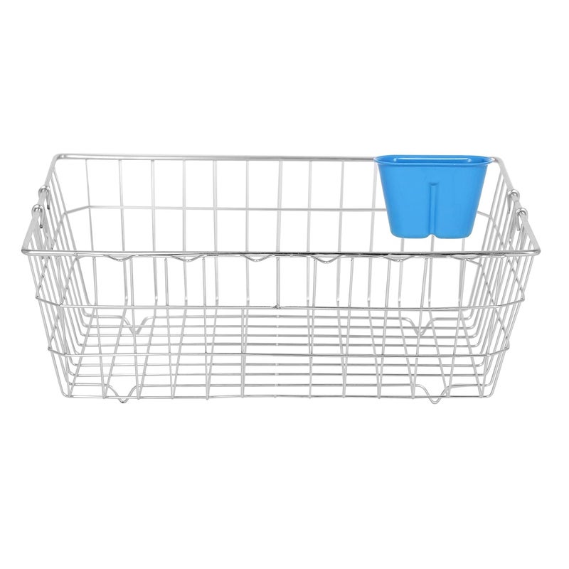 Cutting EDGE Stainless Steel Heavy Duty Dish Drainer Pro Basket Small 51 x 41 x 198 CM for Kitchen Utensils SS Bartan Plate Drying Rack Stand - Image 1