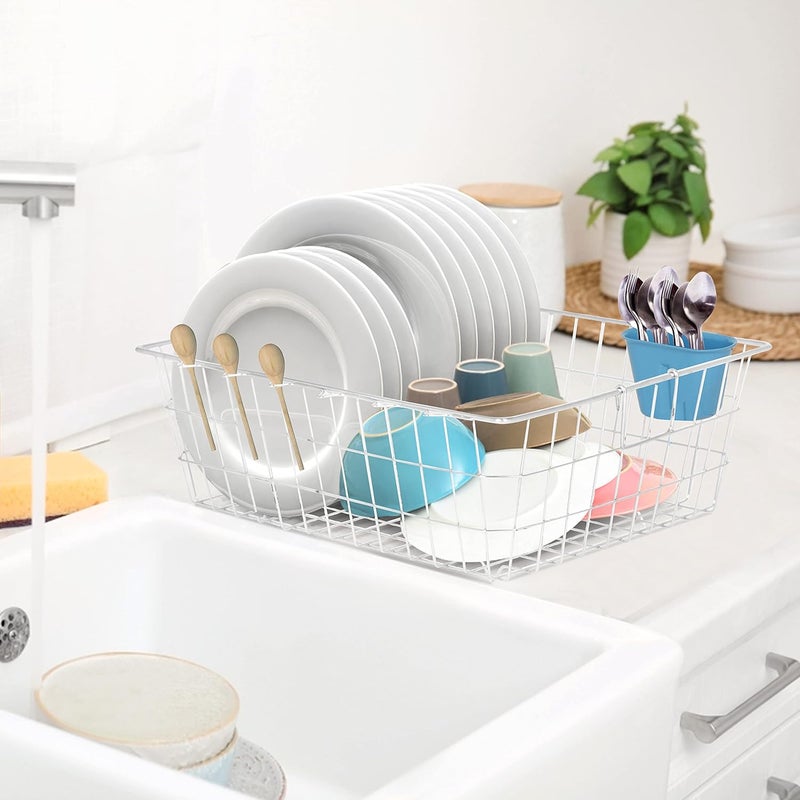Cutting EDGE Stainless Steel Heavy Duty Dish Drainer Pro Basket Small 51 x 41 x 198 CM for Kitchen Utensils SS Bartan Plate Drying Rack Stand - Image 4