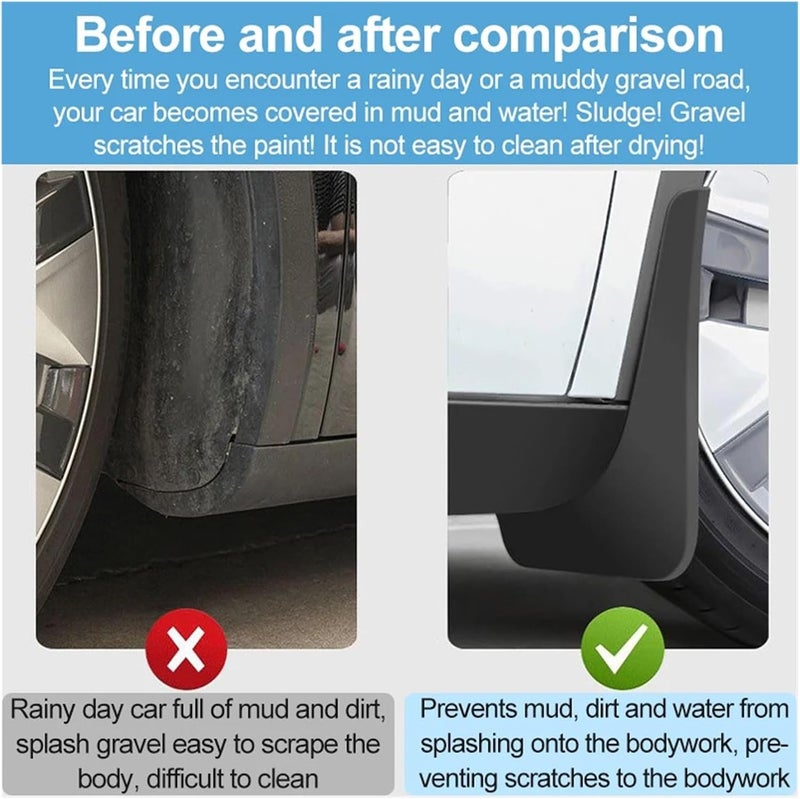 Car Fenders Compatible with Deepal S05 2024 2025 2026 Mudguards Splash Guards Wheels Protection Protector MudFlaps Mudguard Auto Accessories - Image 4