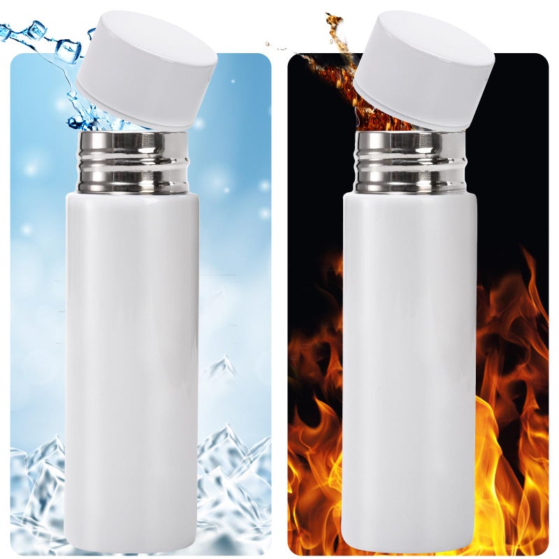Acshio 4 Pack Mini Stainless Steel Water Bottles, 4 Oz Small Insulated Purse Pocket Water Bottle, Portable Slim Leak-proof Hot Cold Drink Flask for Travel, Sport, Camping - Image 5