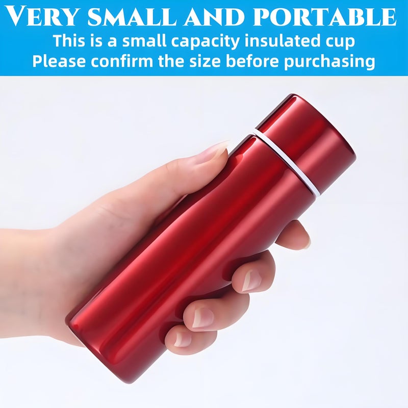 Acshio 4 Pack Mini Stainless Steel Water Bottles, 4 Oz Small Insulated Purse Pocket Water Bottle, Portable Slim Leak-proof Hot Cold Drink Flask for Travel, Sport, Camping - Image 3