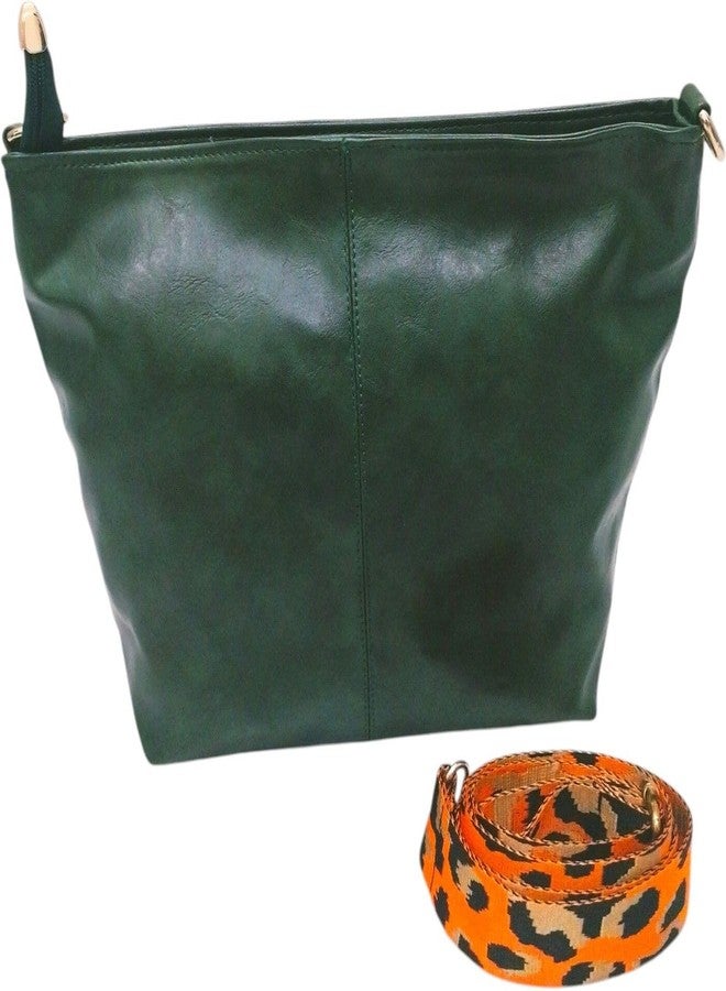 Poorak Women Sling Bag with Detachable Orange Belt for Girls & Women (Green) - Image 5