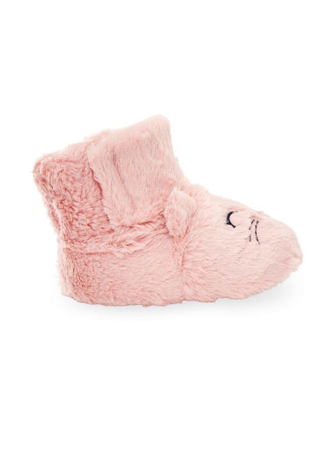 Simple Joys by Carter's Baby High Top Slippers, Pink, Bunny, 3X-Small Unisex Infant - Image 2