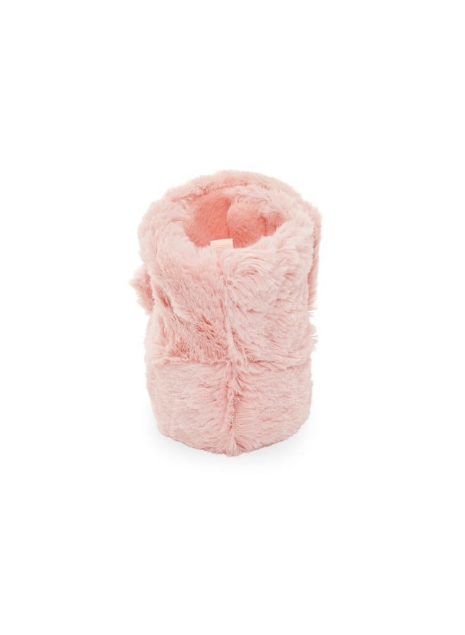 Simple Joys by Carter's Baby High Top Slippers, Pink, Bunny, 3X-Small Unisex Infant - Image 3