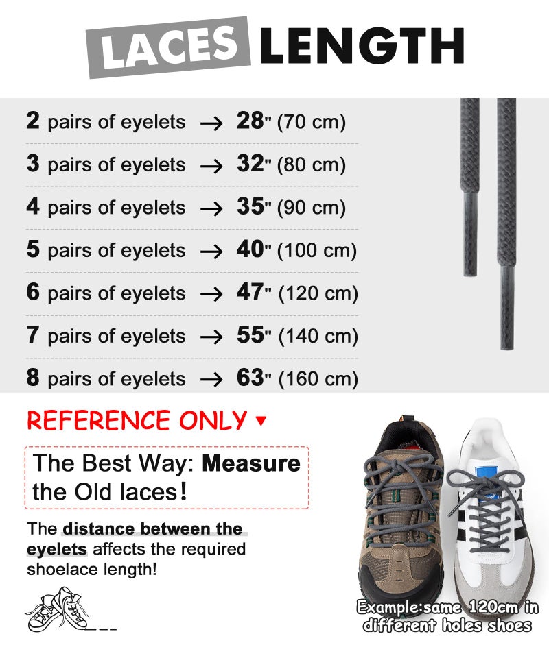 Handshop 2 pairs round cotton shoe laces for sneakers, 4 mm anti-slip round laces for athletic shoes, boots White 90 - Image 5