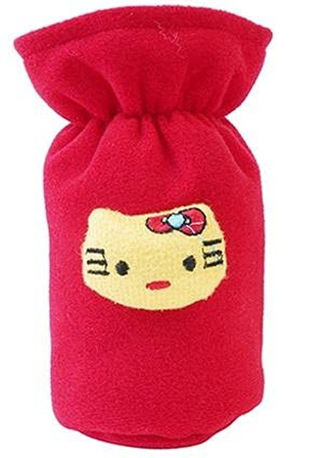 Lala Maneet Soft Plush Stretchable Baby Feeding Bottle Cover for Baby Pack of 2 Feeding Cover Tote Bag, 130-250 ML Baby Milk Feeding Bottle Cover Dark Blue & Dark Red - Image 3