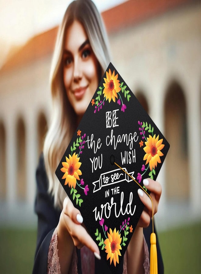 ADVANSYNC Be The Change You Wish To See Graduation Cap Topper - Image 2