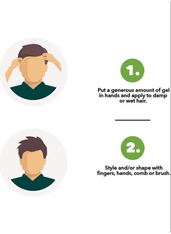 Vatica Vatika Naturals Menz Styling Hair Gel |Strong Hold & High Shine | Easy to Style 250.0ml - Image 2