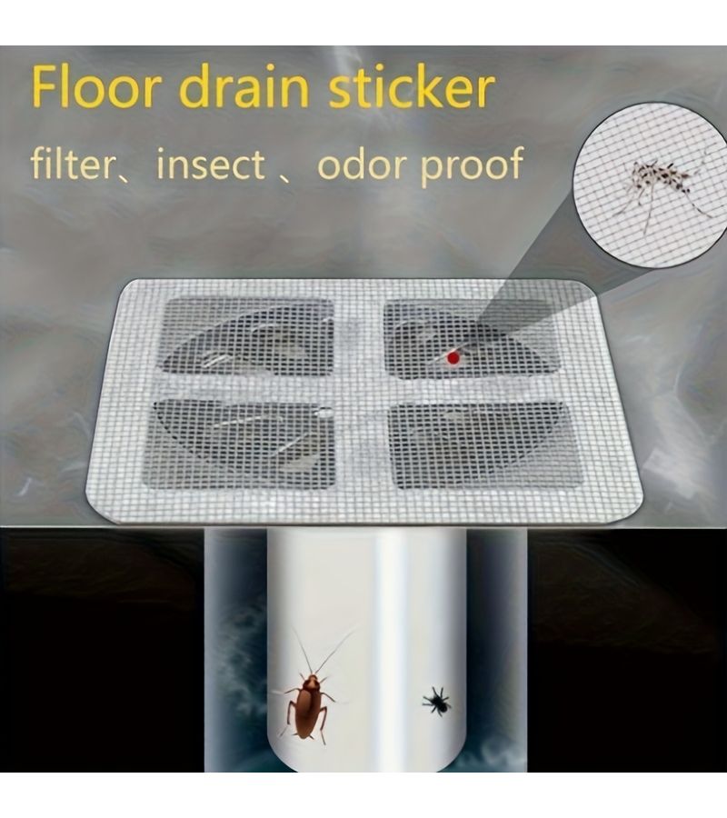 50 White Hair Catcher Drain Stickers 30 Plus 20 Free Prevent Clogs Shower Stopper Easy to Use - Image 2