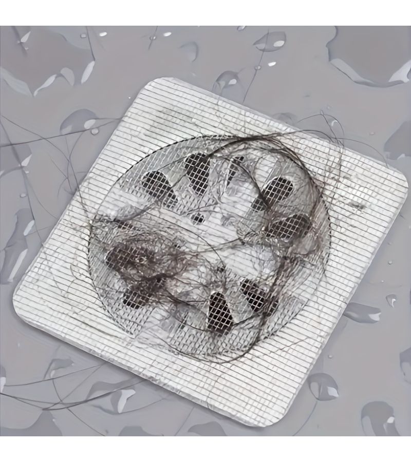 50 White Hair Catcher Drain Stickers 30 Plus 20 Free Prevent Clogs Shower Stopper Easy to Use - Image 5