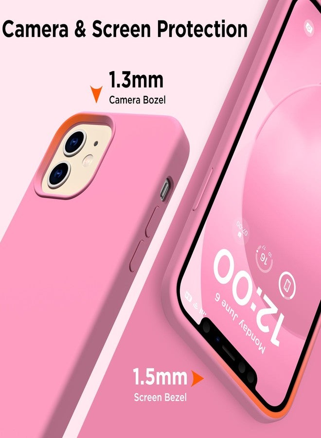 جراب COFFKER لهاتف iPhone 12 و iPhone 12 Pro، [واقي عدسة الكاميرا + واقي الشاشة]، جراب سيليكون ناعم مقاوم للصدمات ببطانة من الألياف الدقيقة، تصميم نحيف، مقاس 6.1 بوصة، بطانة من الألياف الدقيقة الناعمة، سيليكون ناعم - Image 4