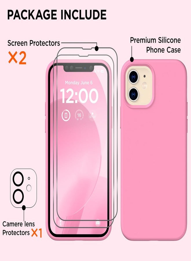 جراب COFFKER لهاتف iPhone 12 و iPhone 12 Pro، [واقي عدسة الكاميرا + واقي الشاشة]، جراب سيليكون ناعم مقاوم للصدمات ببطانة من الألياف الدقيقة، تصميم نحيف، مقاس 6.1 بوصة، بطانة من الألياف الدقيقة الناعمة، سيليكون ناعم - Image 5