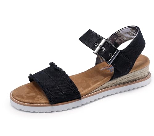 SKECHERS سكيتشرز صندل دزرت كيس-أدوب برنسس للسيدات، أسود، 8 - Image 4