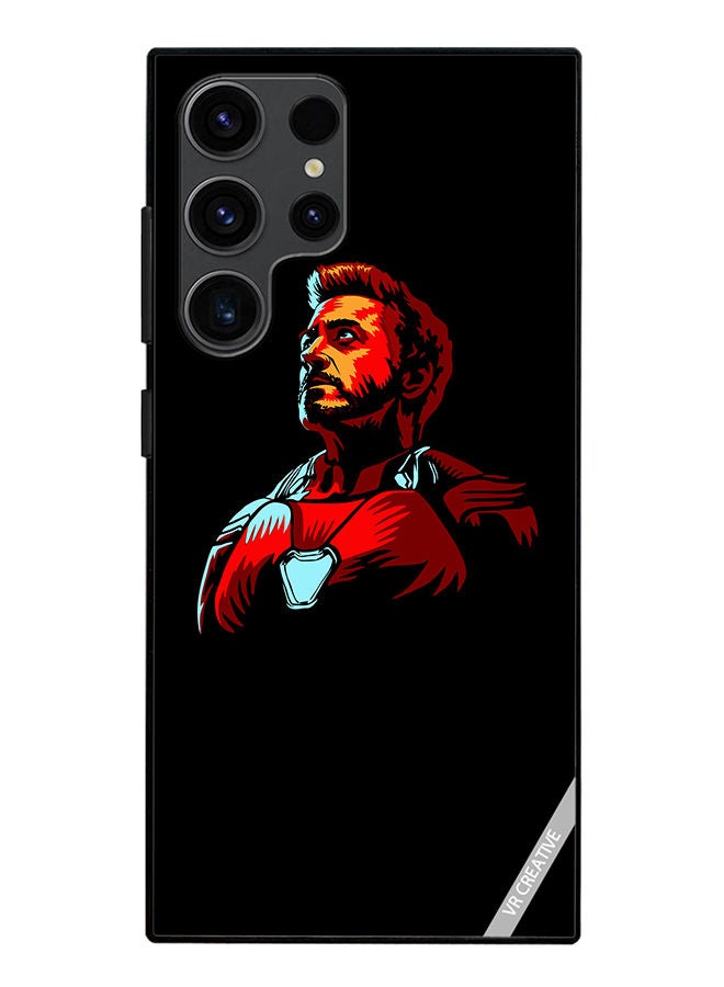 VR CREATIVE Protective Case Cover For Samsung Galaxy S23 Ultra 5G Iron Man Design Multicolour - Image 1