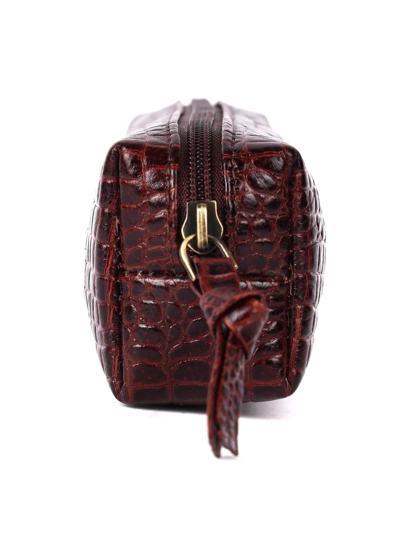 HAMMONDS FLYCATCHER Leather Utility Pouch - Multi-Use Genuine Leather Case for Pencils, Cosmetics, Stationery, Coins, Makeup Brushes - School & Office Organizer for Women & Men