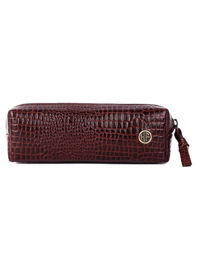 HAMMONDS FLYCATCHER Leather Utility Pouch - Multi-Use Genuine Leather Case for Pencils, Cosmetics, Stationery, Coins, Makeup Brushes - School & Office Organizer for Women & Men - Image 5