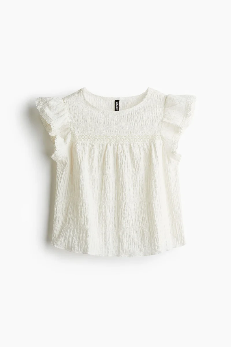 H&M Textured jersey top