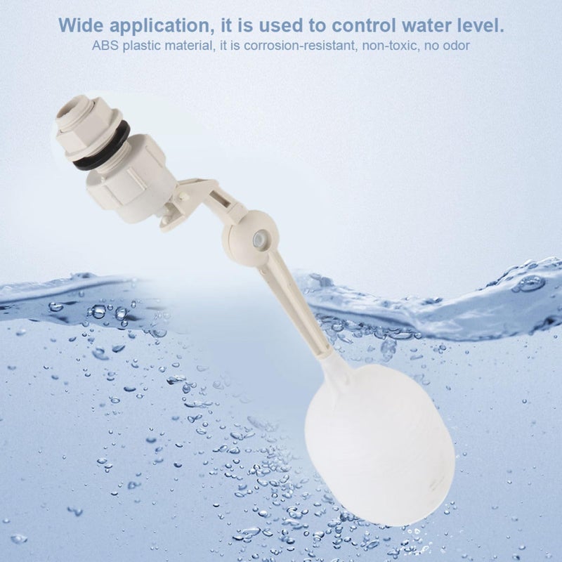 ABS Plastic Float Ball Valve 1 2 Inch Thread Easy Installation For Aquaculture Drinking Water - Image 3