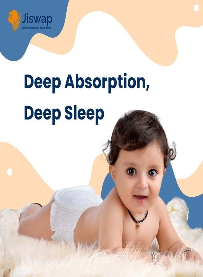 Jiswap Ultra Absorbent Baby Diapers – Soft, Leak-Proof, Hypoallergenic, and Breathable Diapers for Newborns, Infants & Toddlers – Skin-Friendly, Eco-Friendly, and Comfortable – 50 Count (XXL) - Image 5