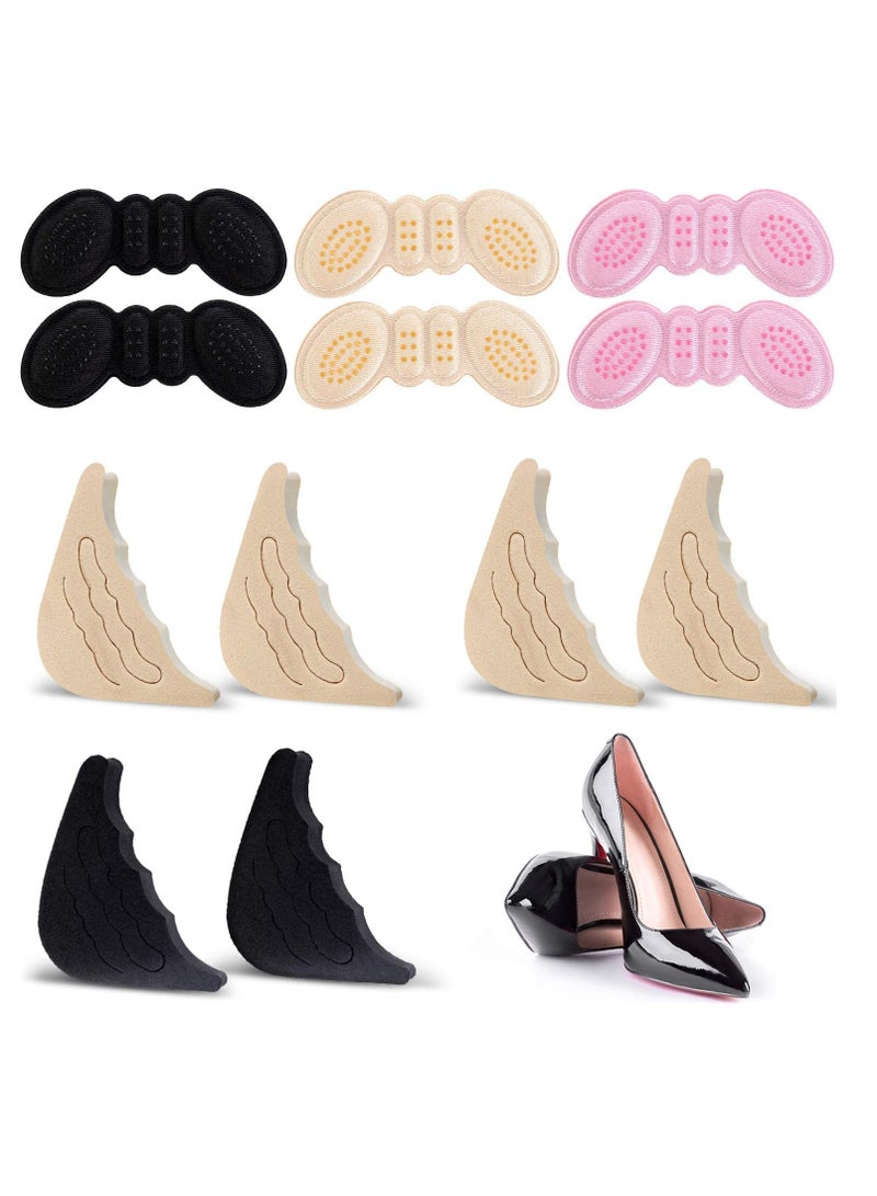 Toe Filler Inserts Adjustable Shoe Filler Heel Grip Liner Insert for Improving Shoe Fit Heel Protection Prevent Blister Unisex 6 Pairs - Image 1