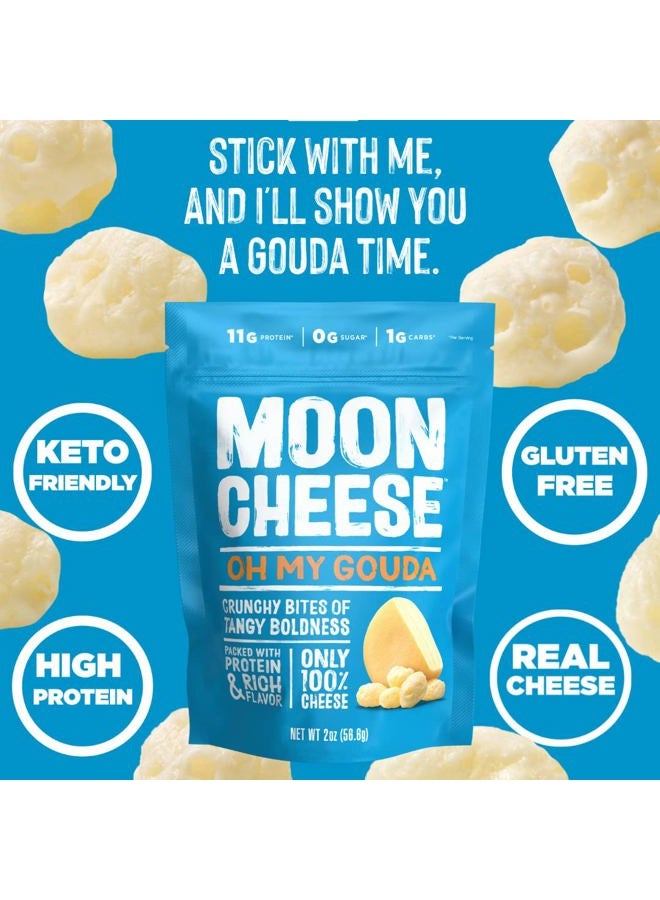 Moon Cheese Oh My Gouda Cheese Bites, 10 Ounce, 2-Pack, Crunchy, Packed With Protein & Calcium, Keto, Gluten Free - Image 3