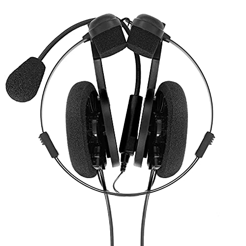 Koss Porta Pro Double-Sided Communication Headset with Microphone Electret Flexible Handsfree Design Foldable Design TRRS Plug Wired 3.5 mm Black - Image 2