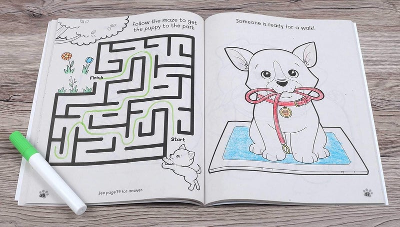 Silver Dolphin Books Puppies and Kittens: Too Cute! Coloring and Activi  - Image 4