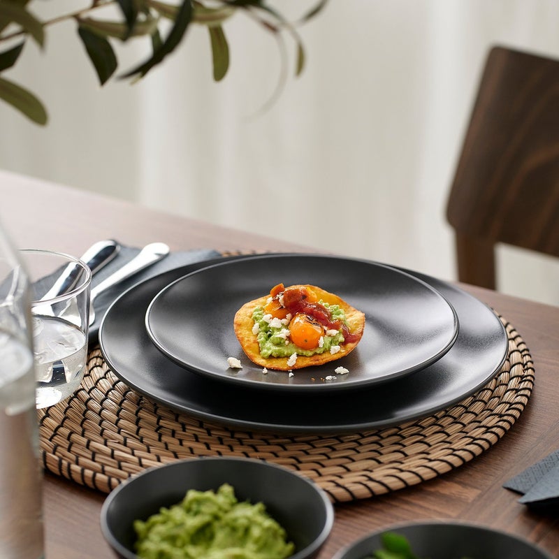 Baitique Side Plate Stoneware Matt Dark Grey 20 cm - Image 2